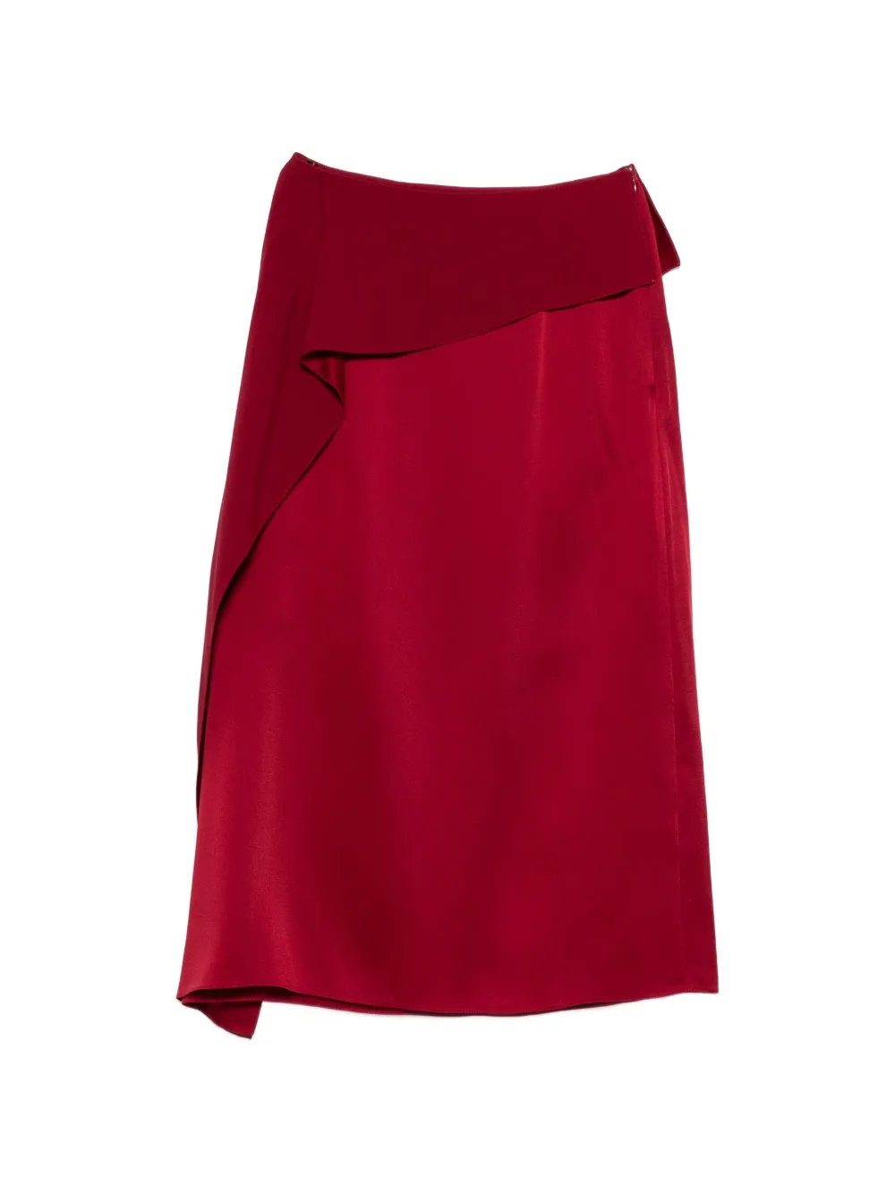 ERDEM draped midi skirt - Rosso