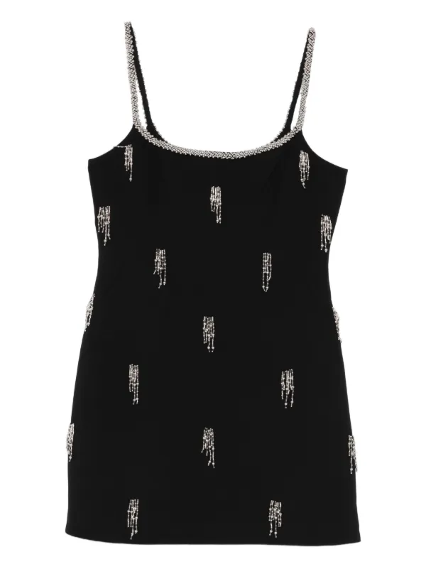 embellished strap mini dress in black ASTR the Label | Kalista Embellished Mini Dress in Black main image 0