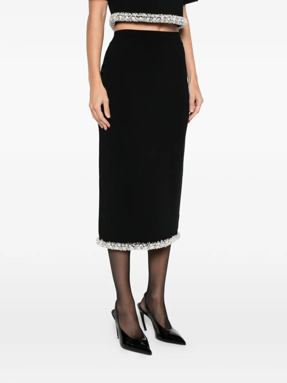 Simkhai Idina Midi Skirt In Black