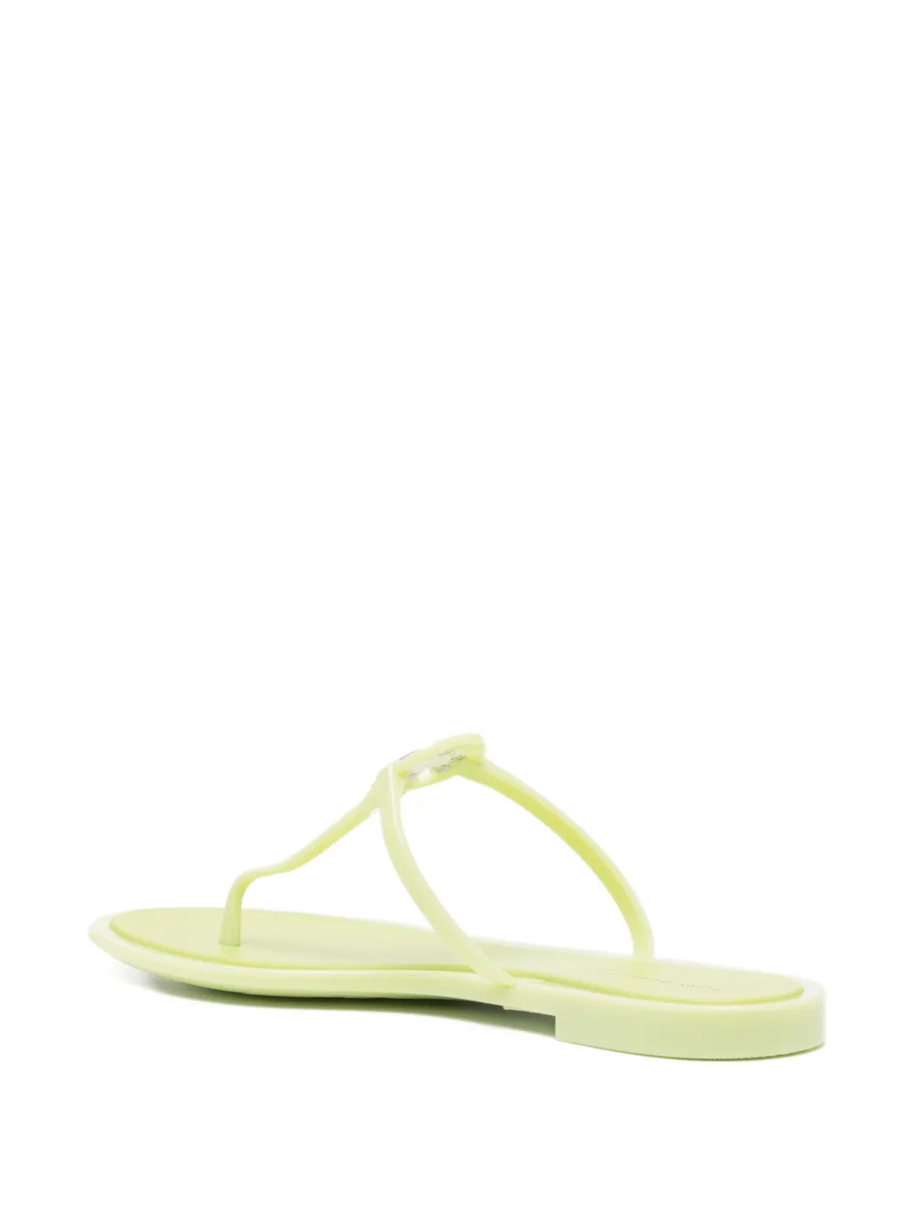 Tory Burch Mini Miller Jelly Slides In Green