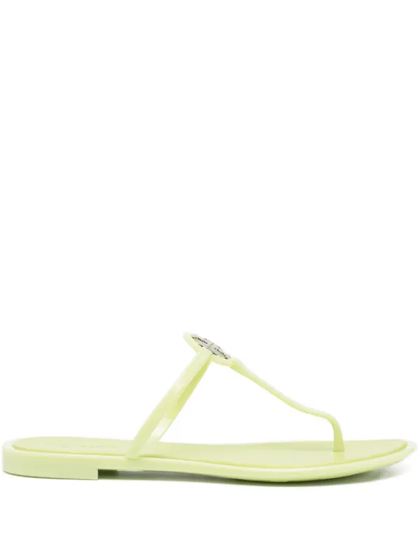 Tory Burch Mini Miller Jelly Slides Green FARFETCH JO - Main Image