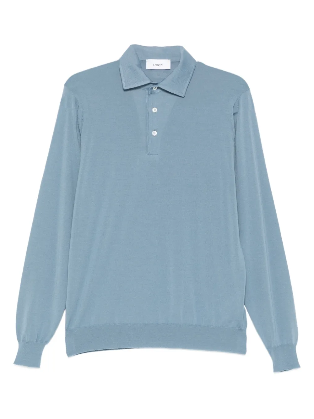 Lardini polo en maille fine | bleu | Image 1