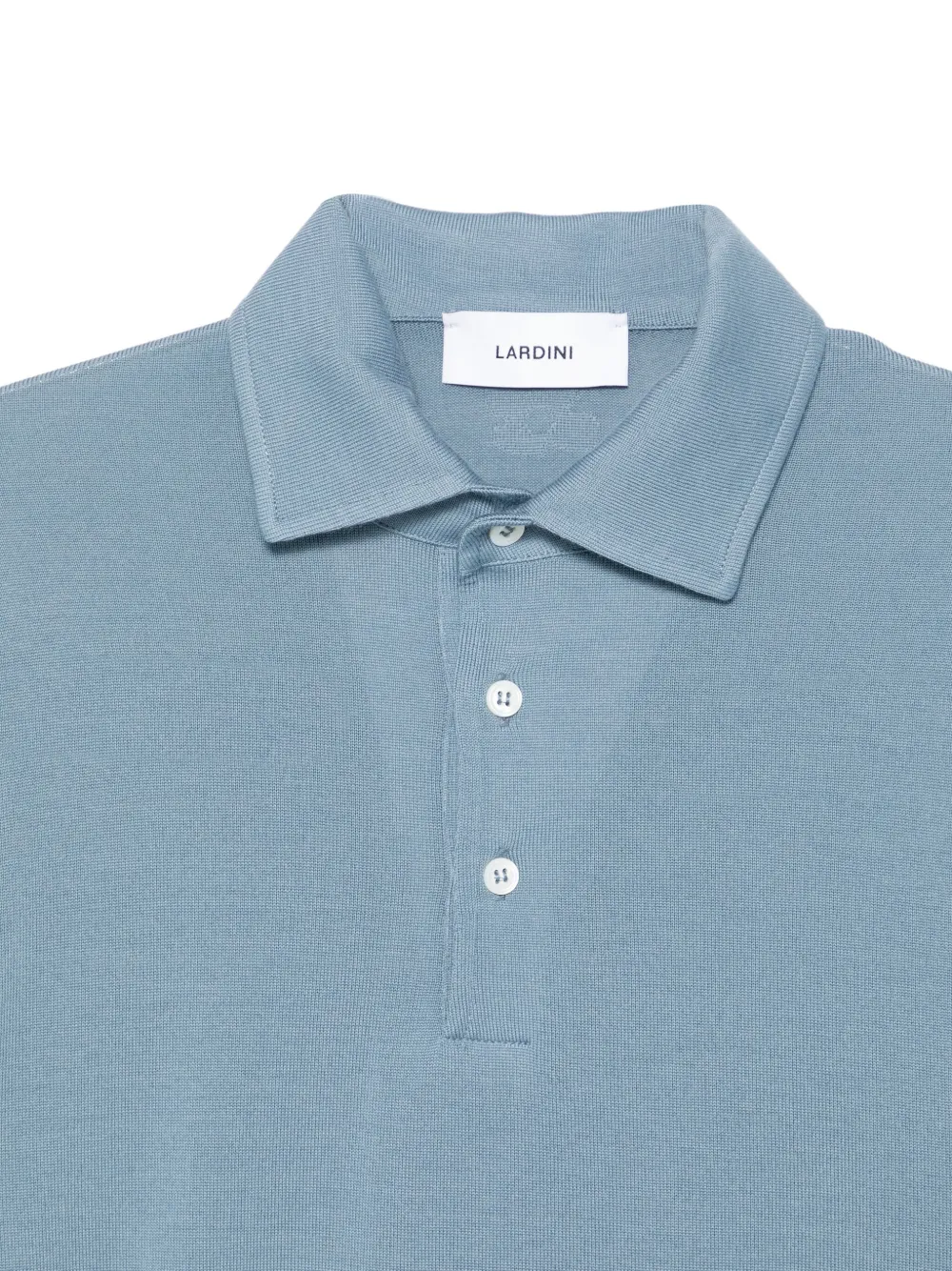 Lardini Fijngebreid poloshirt Blauw