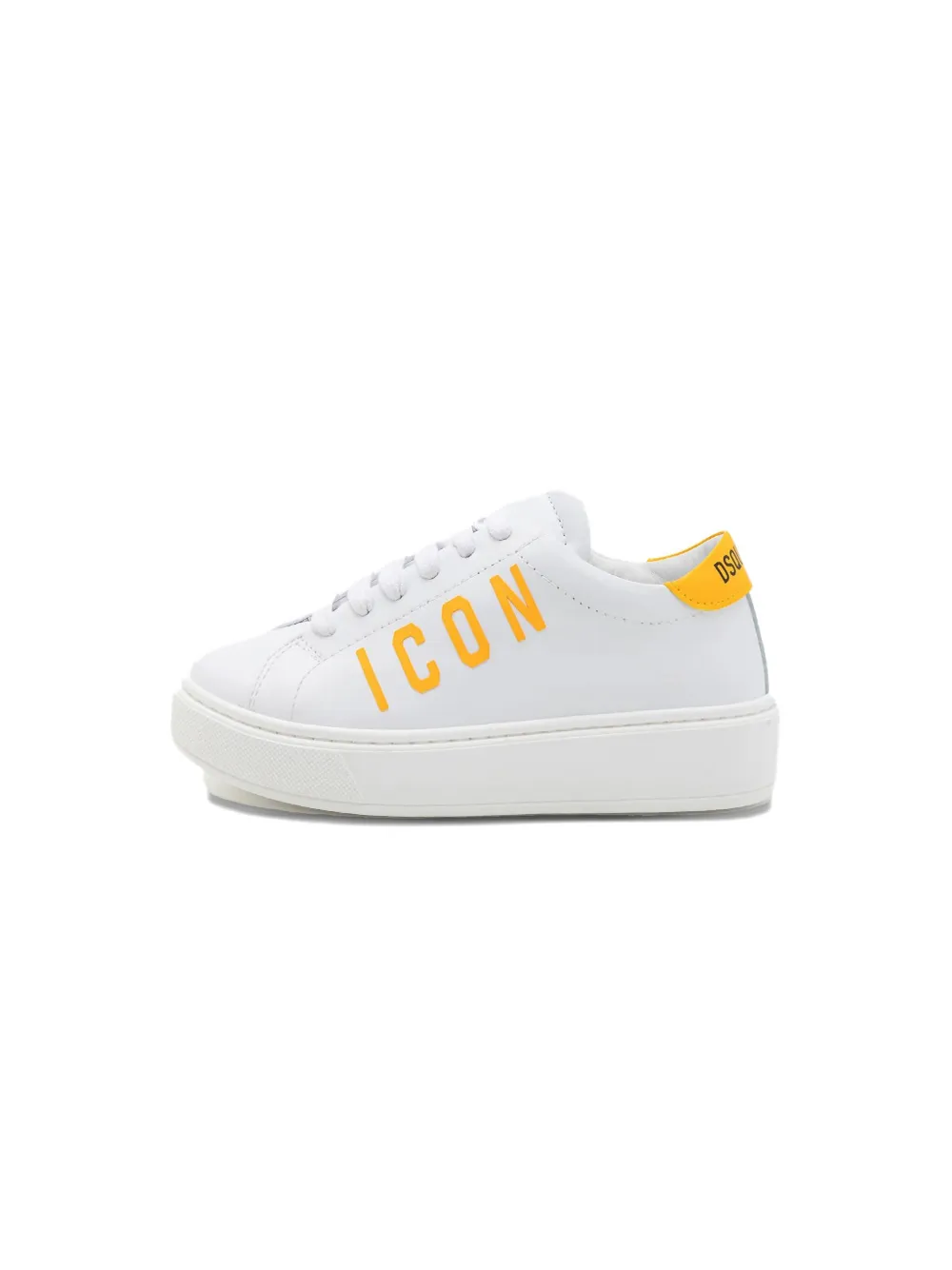 DSQUARED2 KIDS leather sneakers - Wit