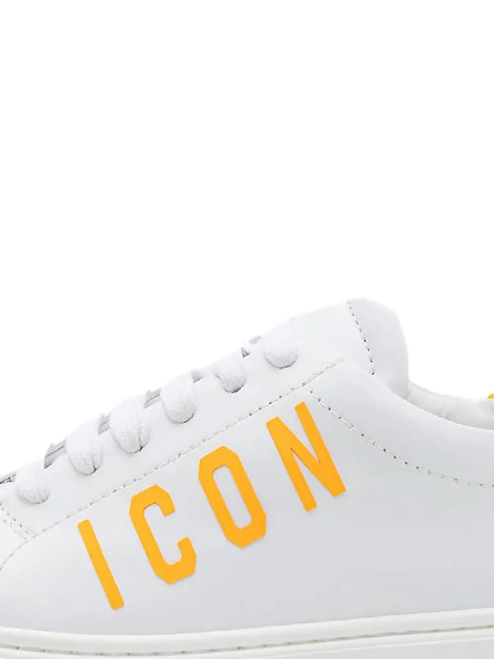 DSQUARED2 KIDS Leren sneakers Wit
