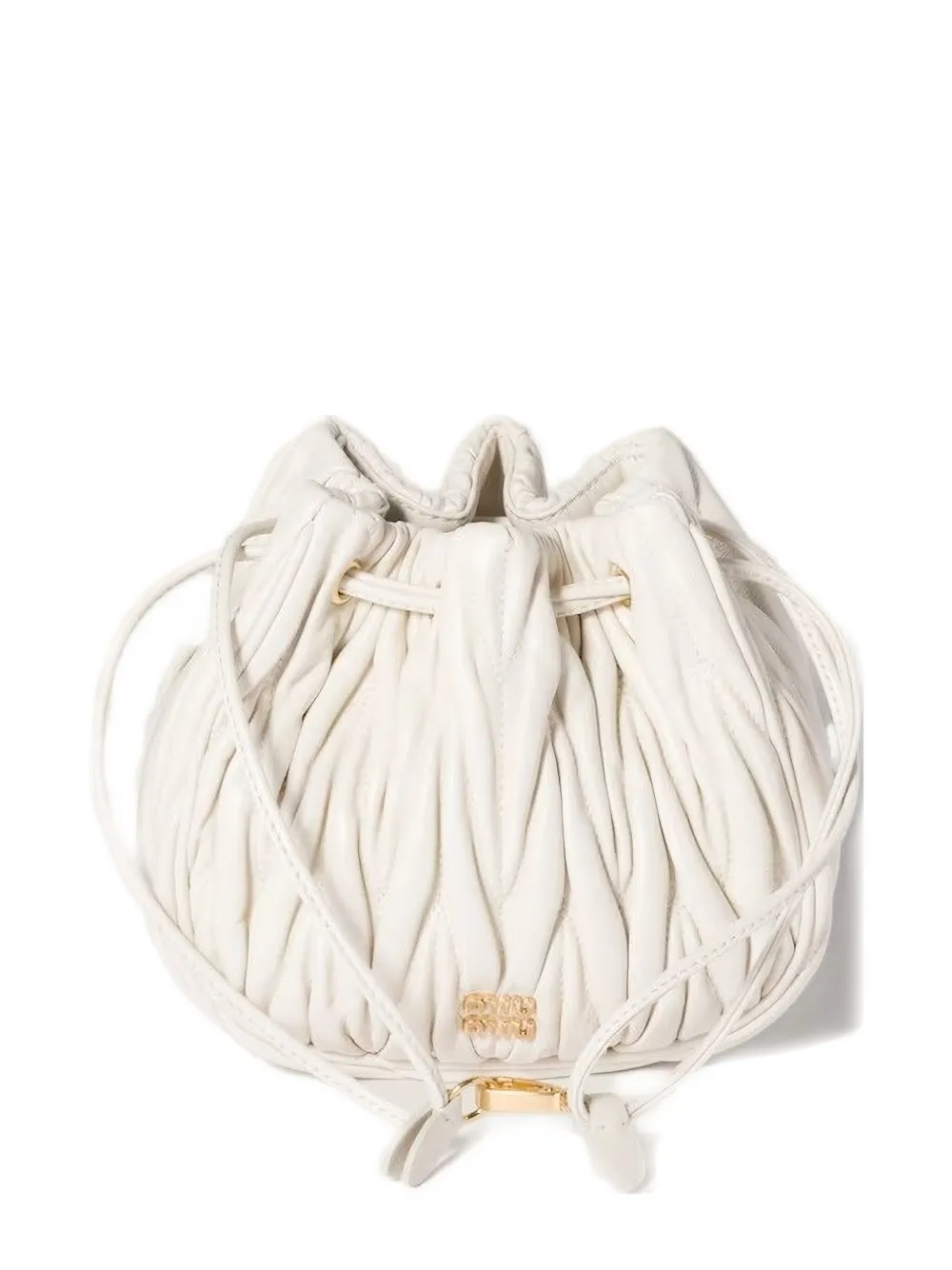 Miu Miu Pouch matelassé - Bianco