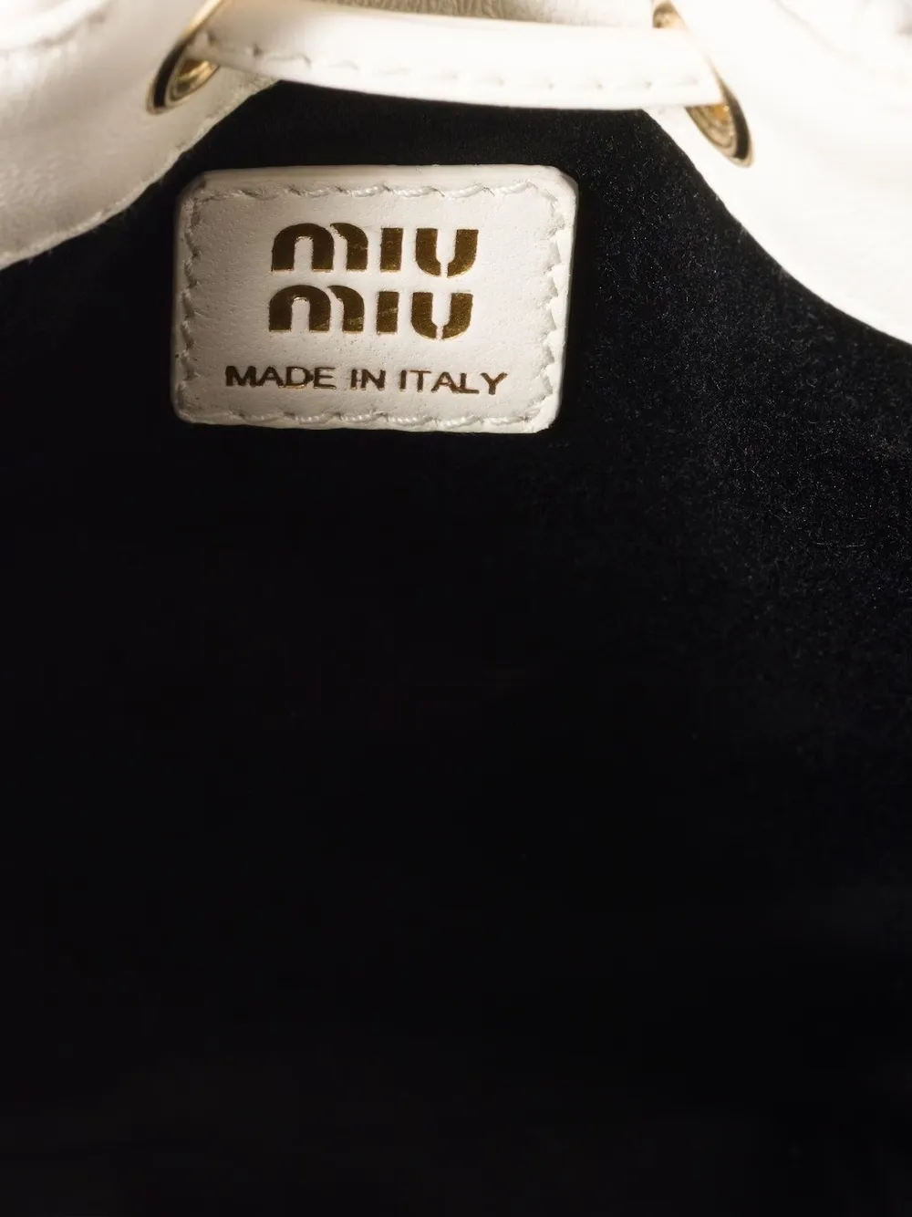 Miu Miu Clutch Mit Matelassé-motiv In White