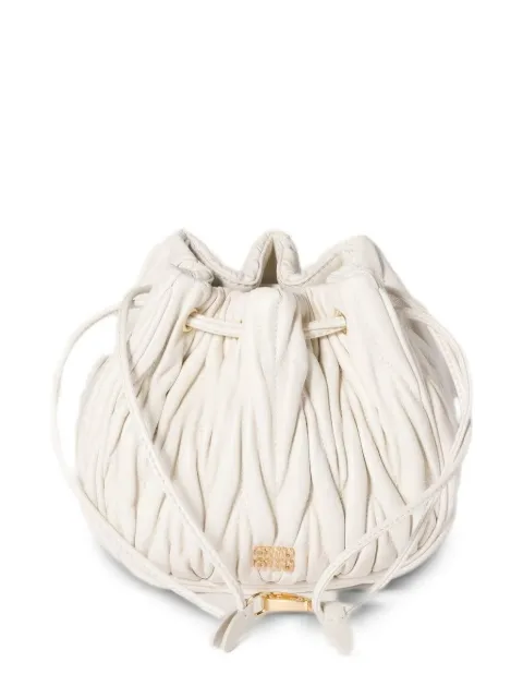 Miu Miu matelassé-motif pouch bag