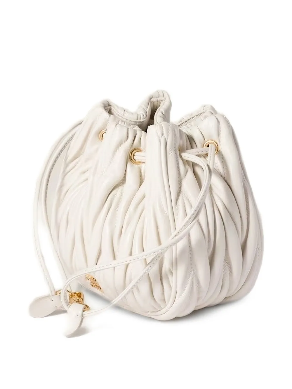 Miu Miu Clutch Mit Matelassé-motiv In White