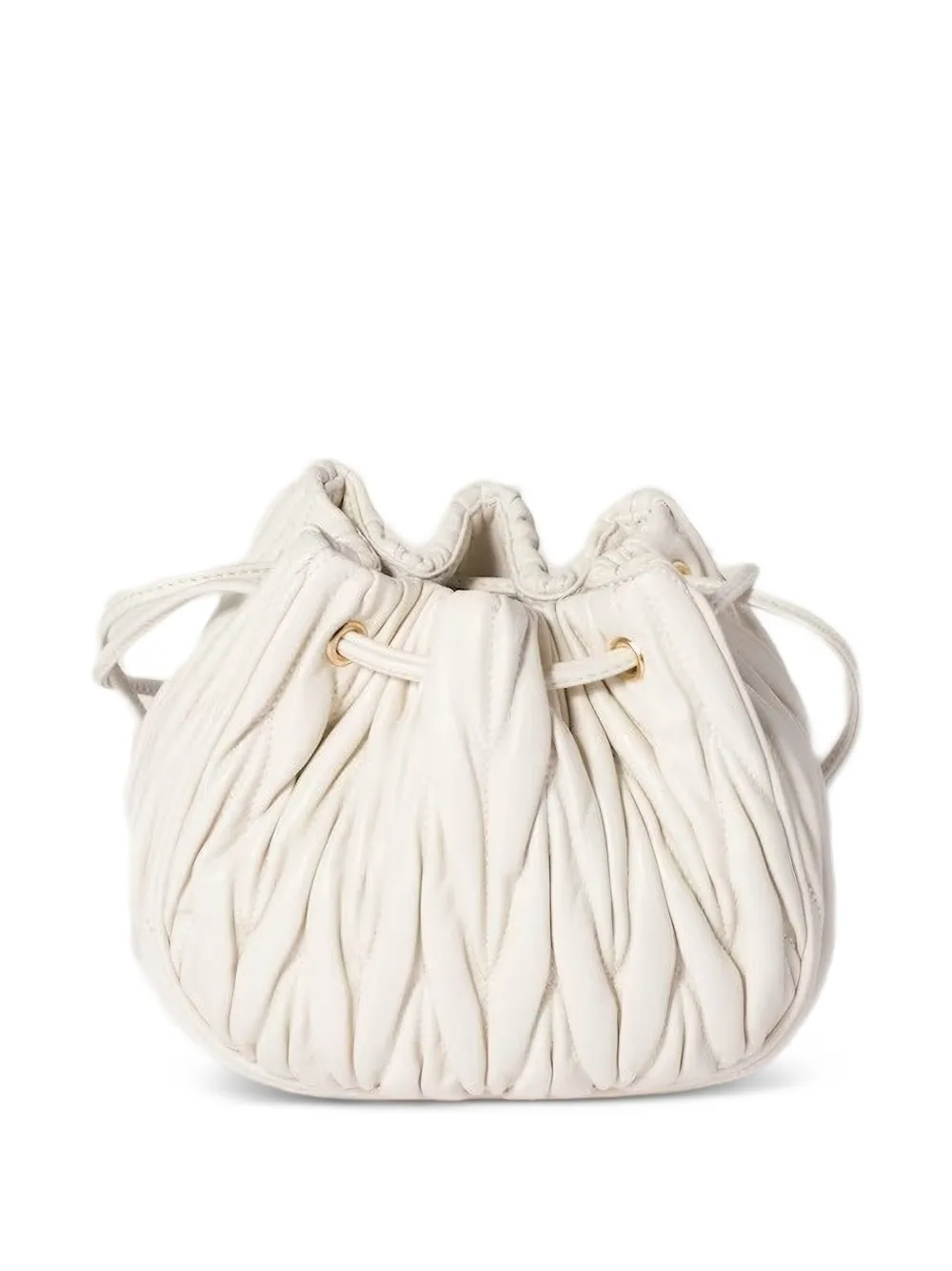 Miu Miu Clutch Mit Matelassé-motiv In White