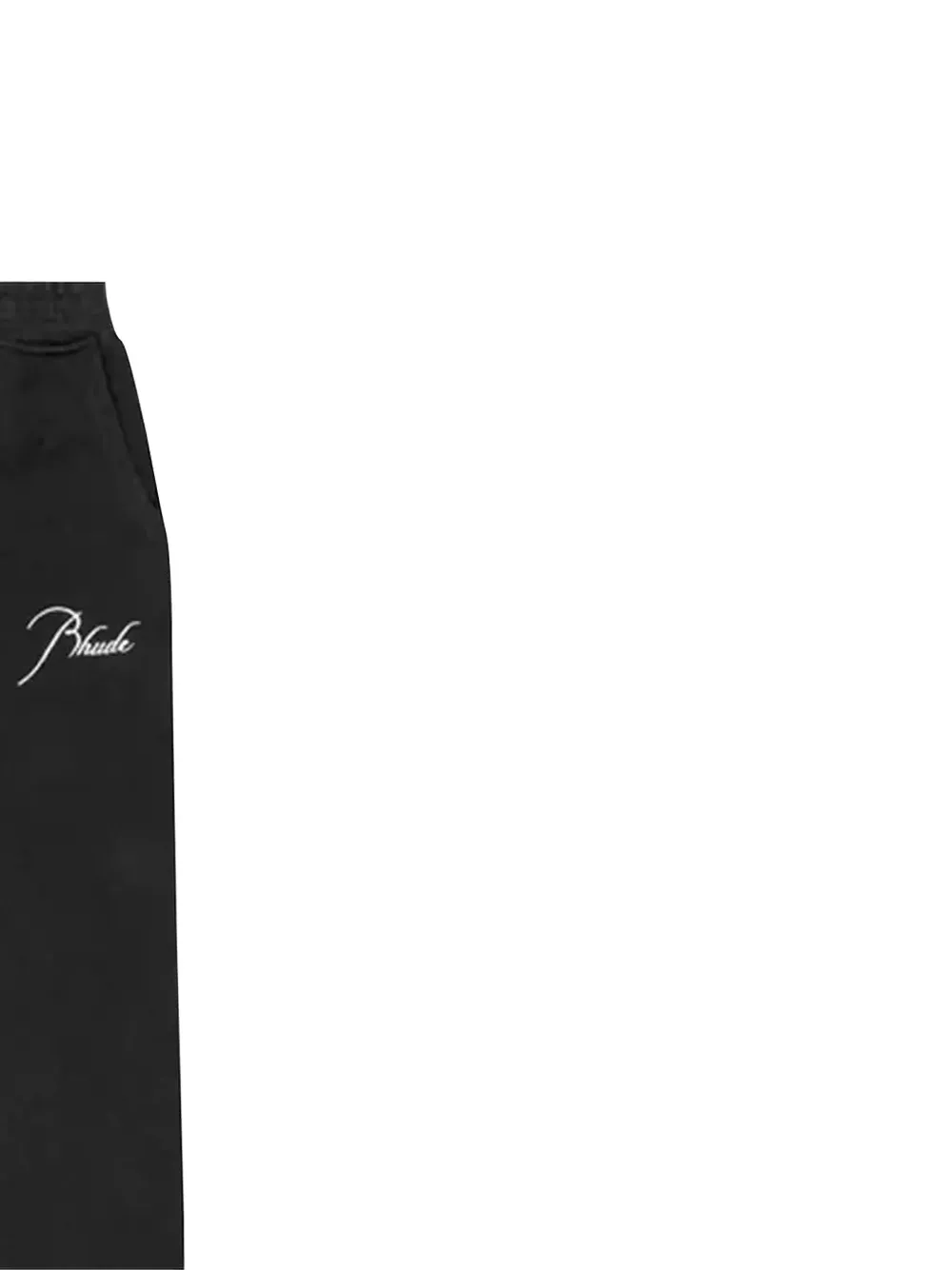 RHUDE Trainingsbroek met geborduurd logo - Zwart