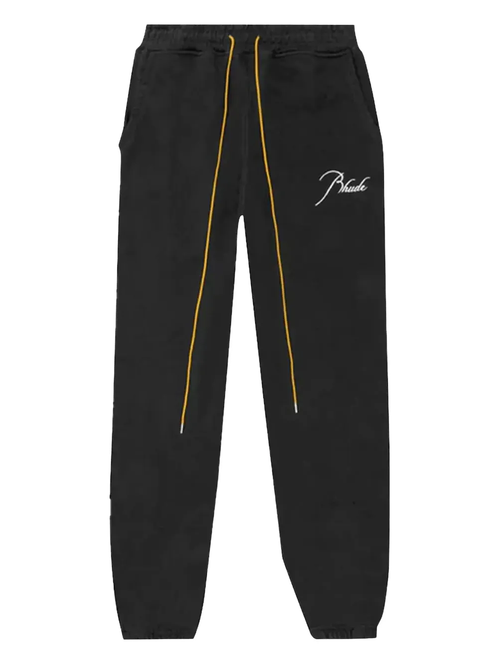 RHUDE embroidered-logo track pants | Black | Image 1