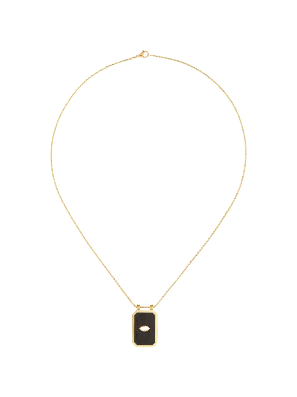 Marie Lichtenberg Eye Ebony diamond scapular necklace - Oro