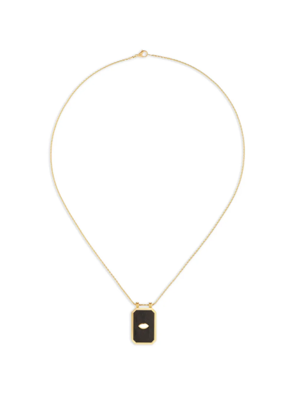 Marie Lichtenberg Eye Ebony diamond scapular necklace - Oro