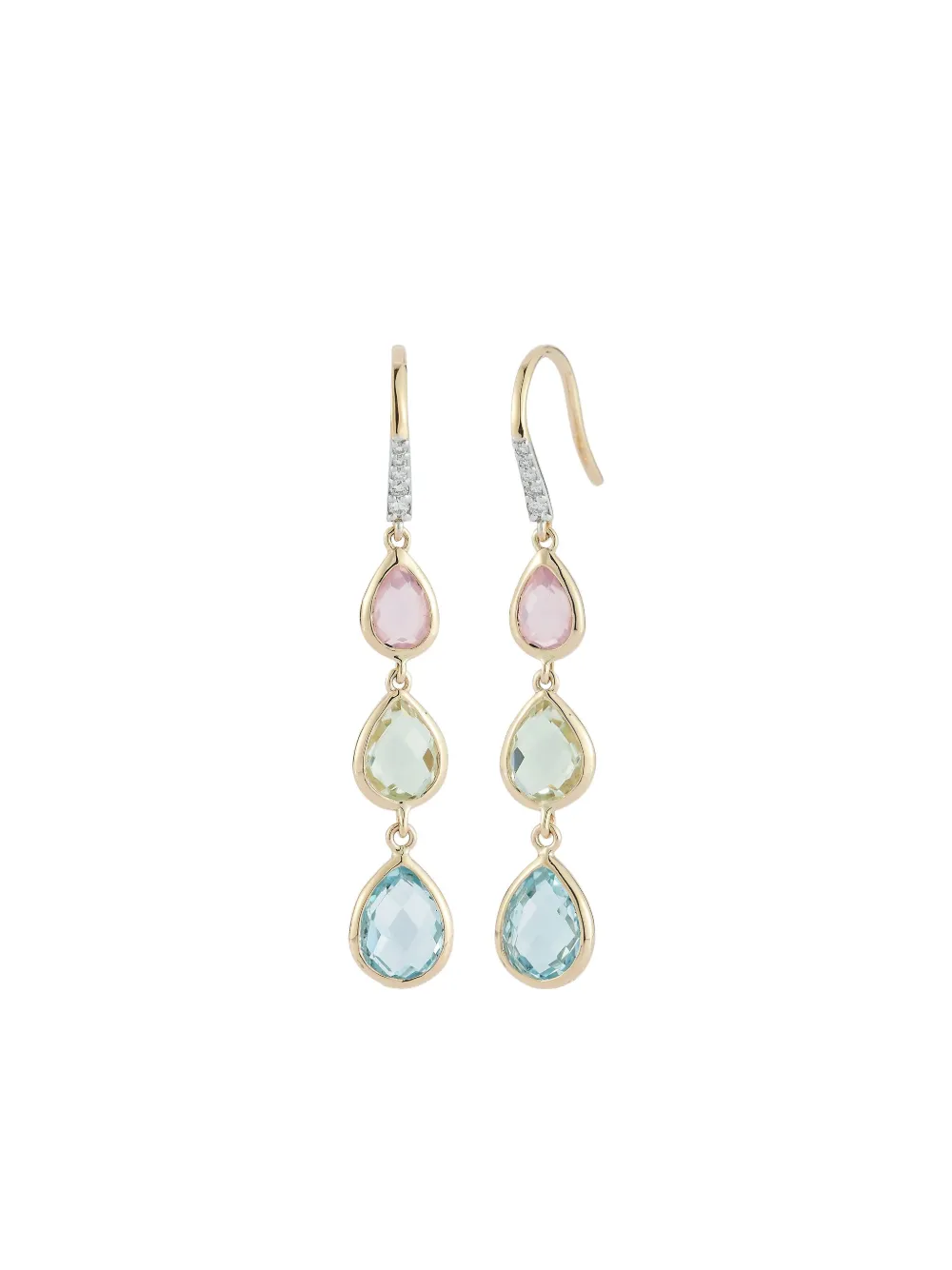 Mateo 14k Yellow Gold Multi-stone Earrings