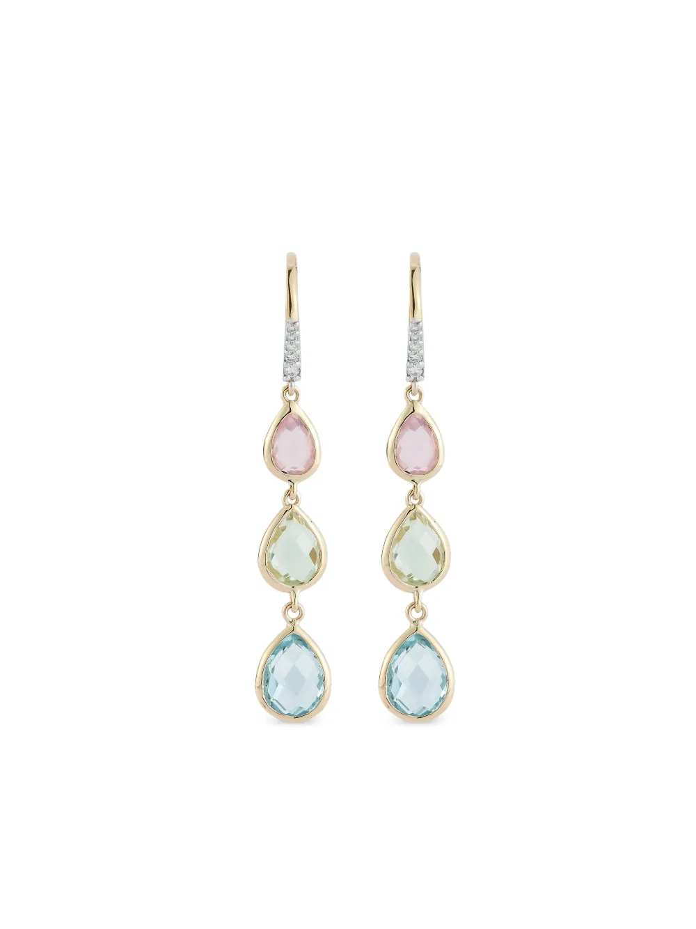 Mateo 14K yellow gold multi-stone earrings | Gold | Image 1