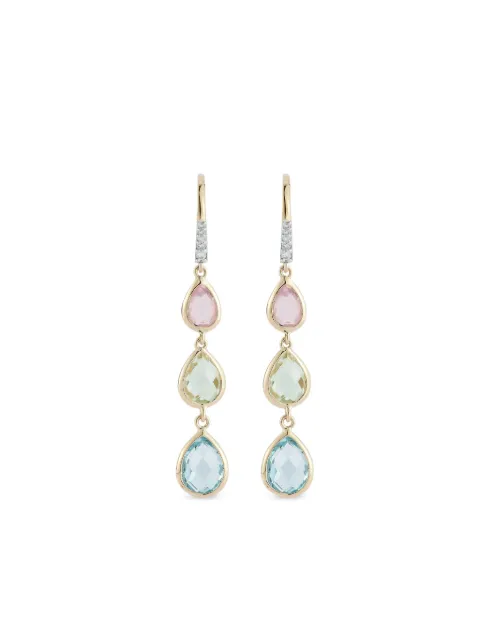 Mateo 14K yellow gold multi-stone earrings