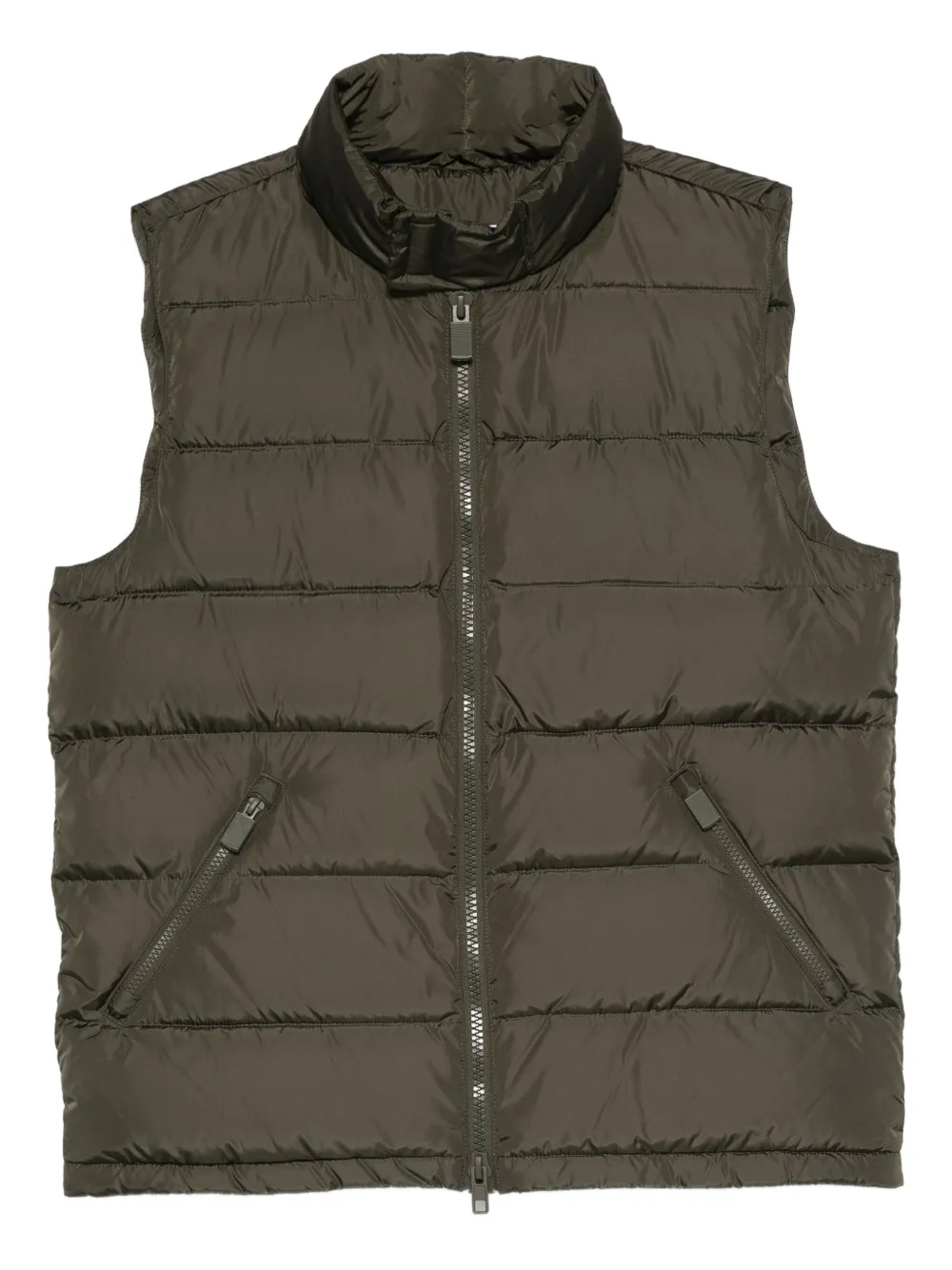 ASPESI quilted zip-front gilet | Green | Image 1