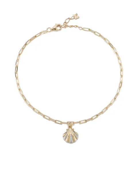 Mateo 14K gold Petite Venus diamonds anklet