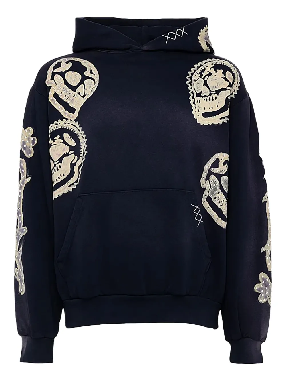 Alchemist Stadium Skulled "black" Hoodie In Blue