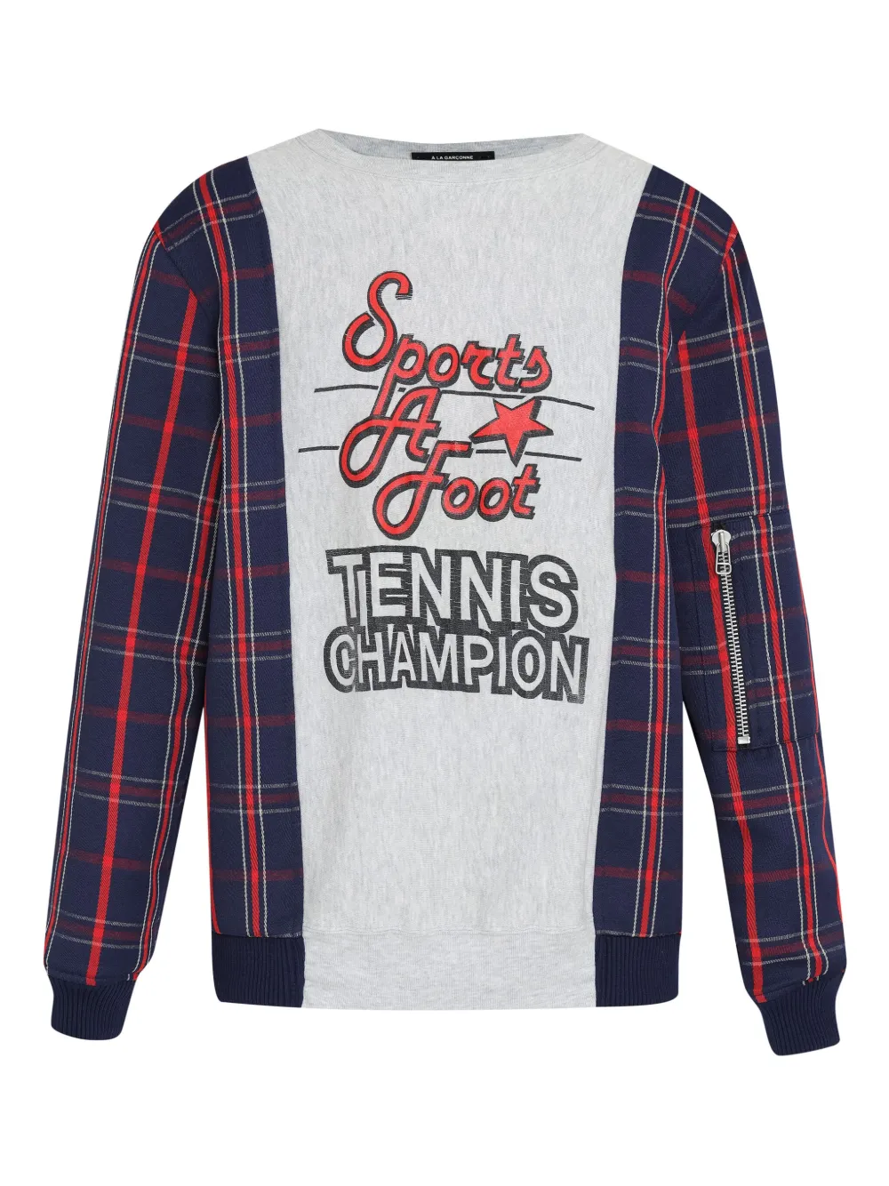 À La Garçonne Moletom com estampa esportiva | Azul | Image 1
