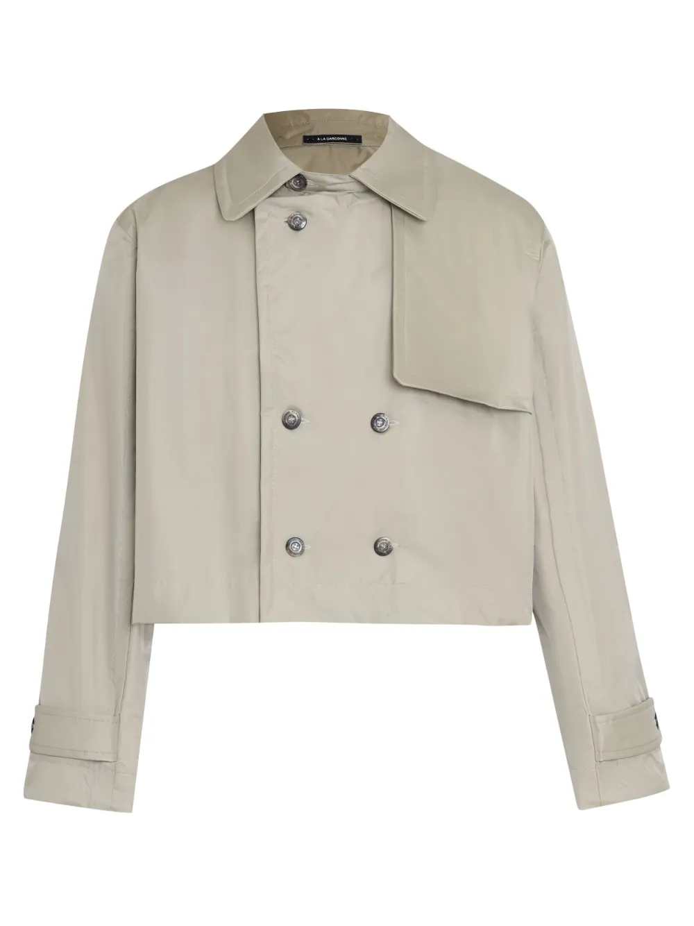 À La Garçonne Jaqueta cropped com abotoamento duplo | Neutro | Image 1