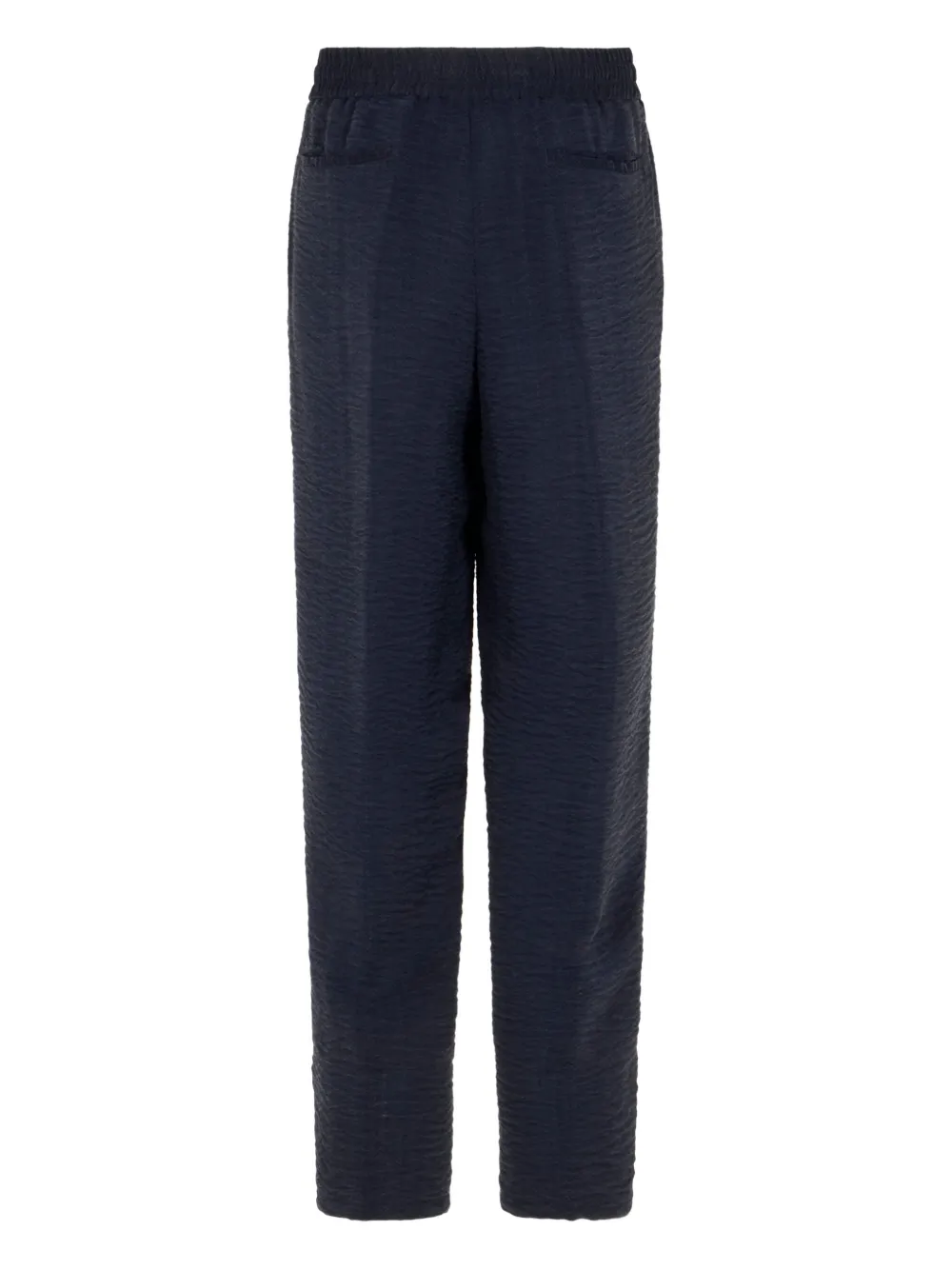 Giorgio Armani Broek met paspelzak en textuur - Blauw