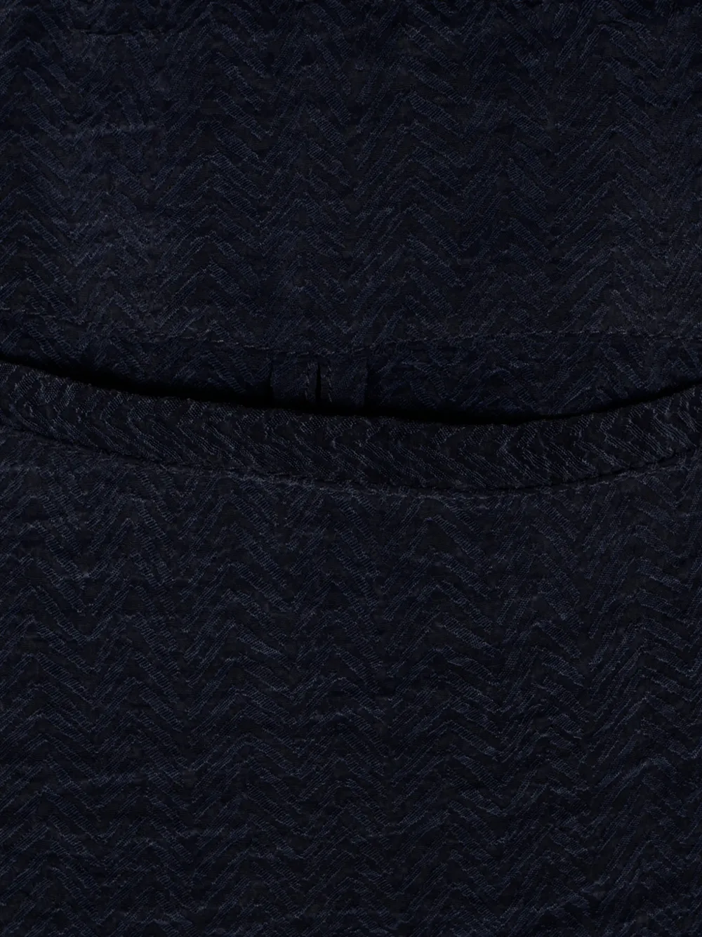 Giorgio Armani Broek met paspelzak en textuur Blauw