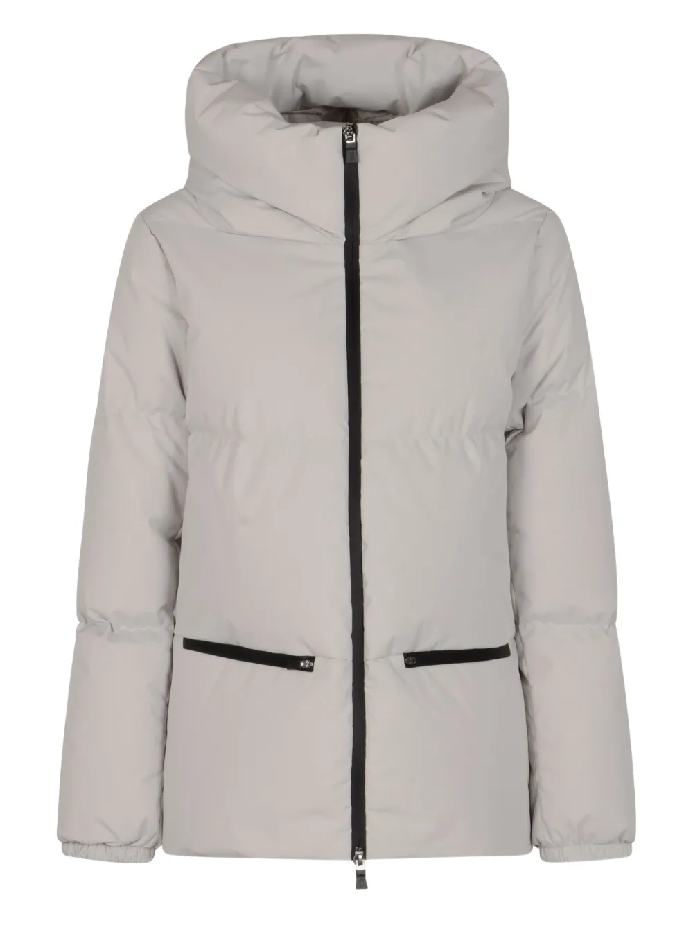 Herno Logo-print Padded Jacket In Gray