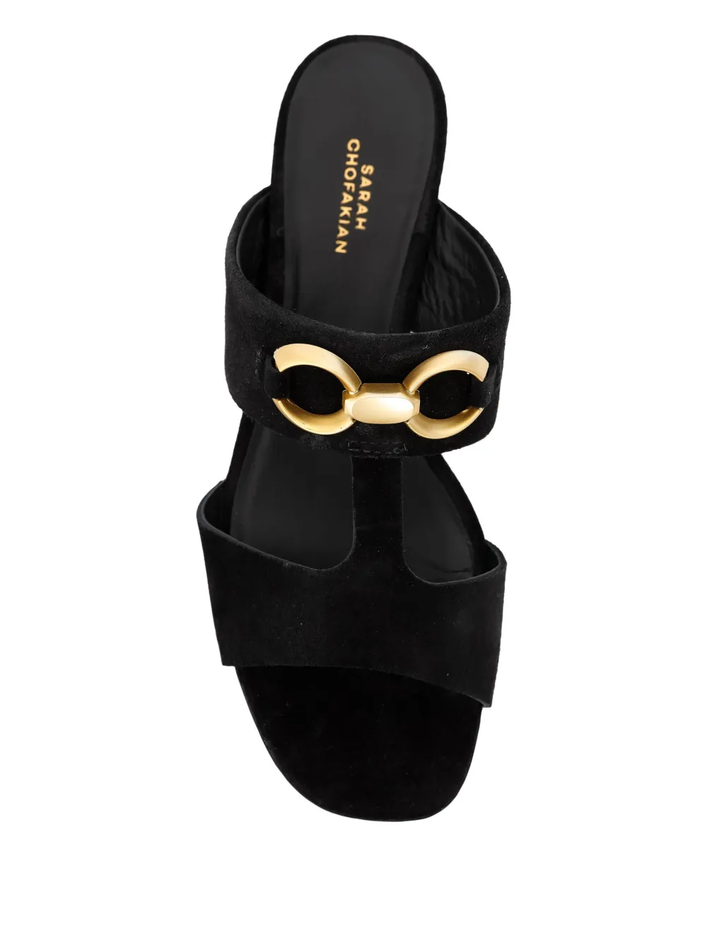 Sarah Chofakian 20 mm sandalen met dubbele bandjes Blauw