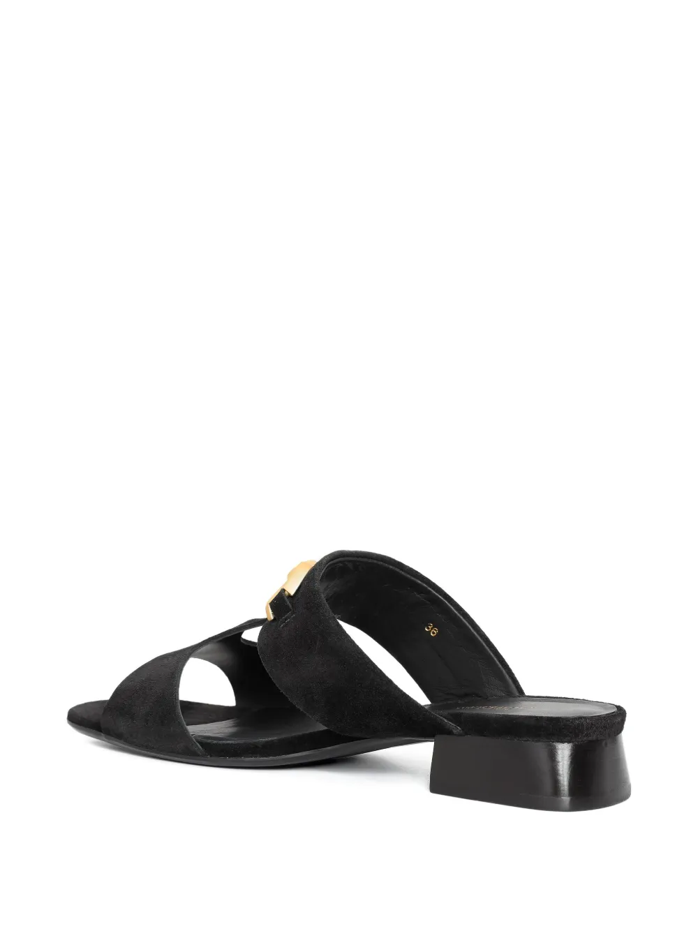 Sarah Chofakian 20 mm sandalen met dubbele bandjes Blauw