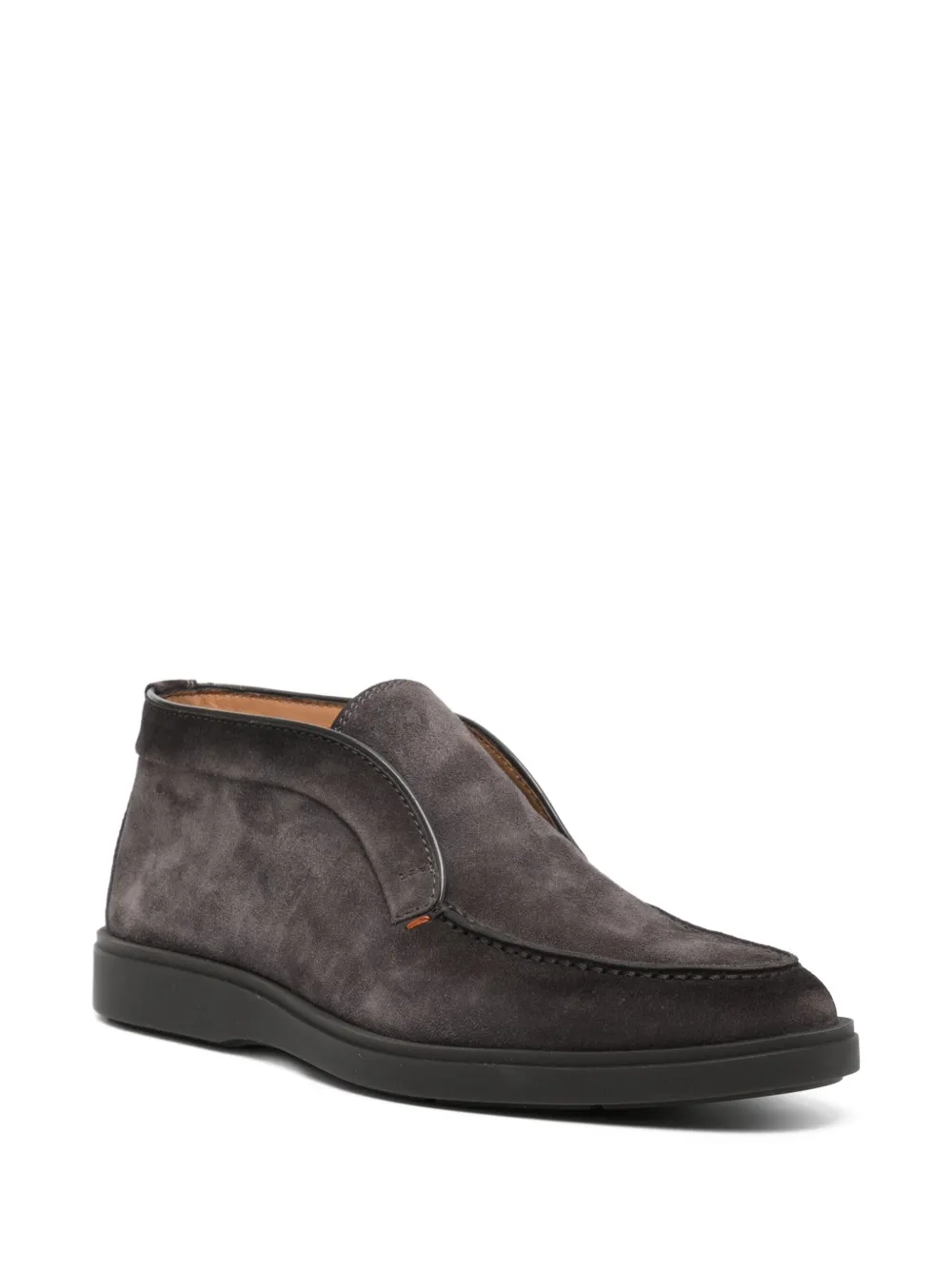 Santoni Leren loafers Grijs
