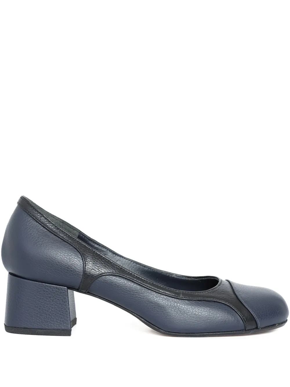 Sarah Chofakian 40 mm Laduree leren pumps met blokhak Blauw
