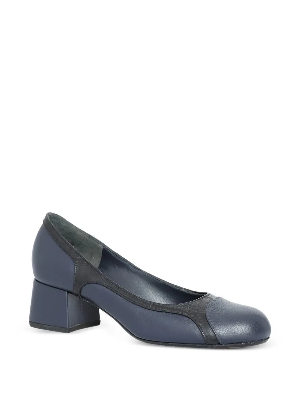 Sarah Chofakian 40 mm Laduree leren pumps met blokhak Blauw
