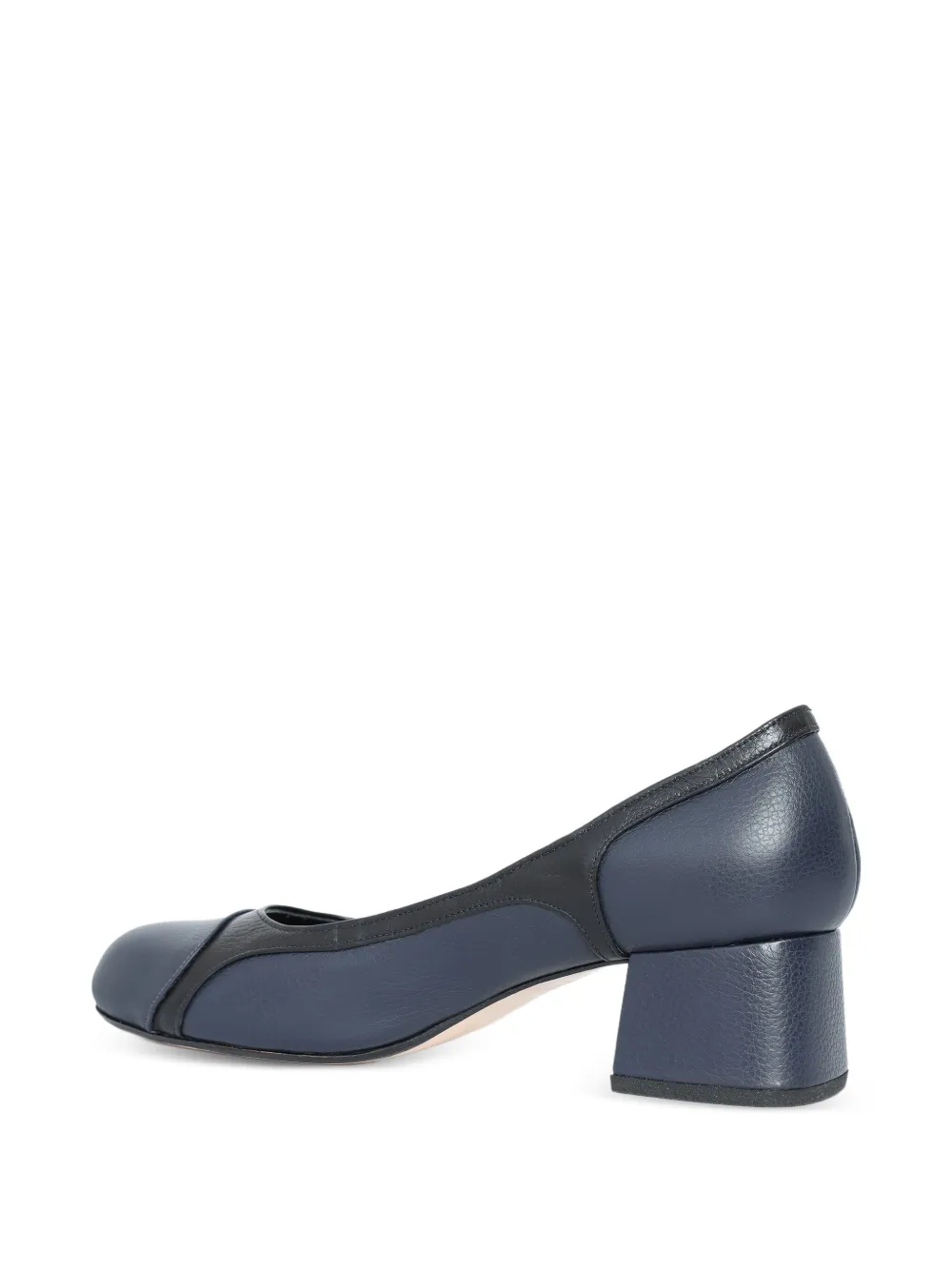 Sarah Chofakian 40 mm Laduree leren pumps met blokhak Blauw