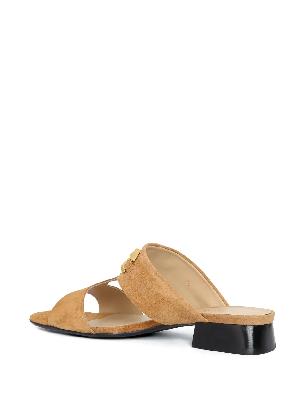Sarah Chofakian 20 mm sandalen verfraaid met ketting Bruin
