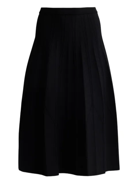 St. John falda midi con diseño plisado