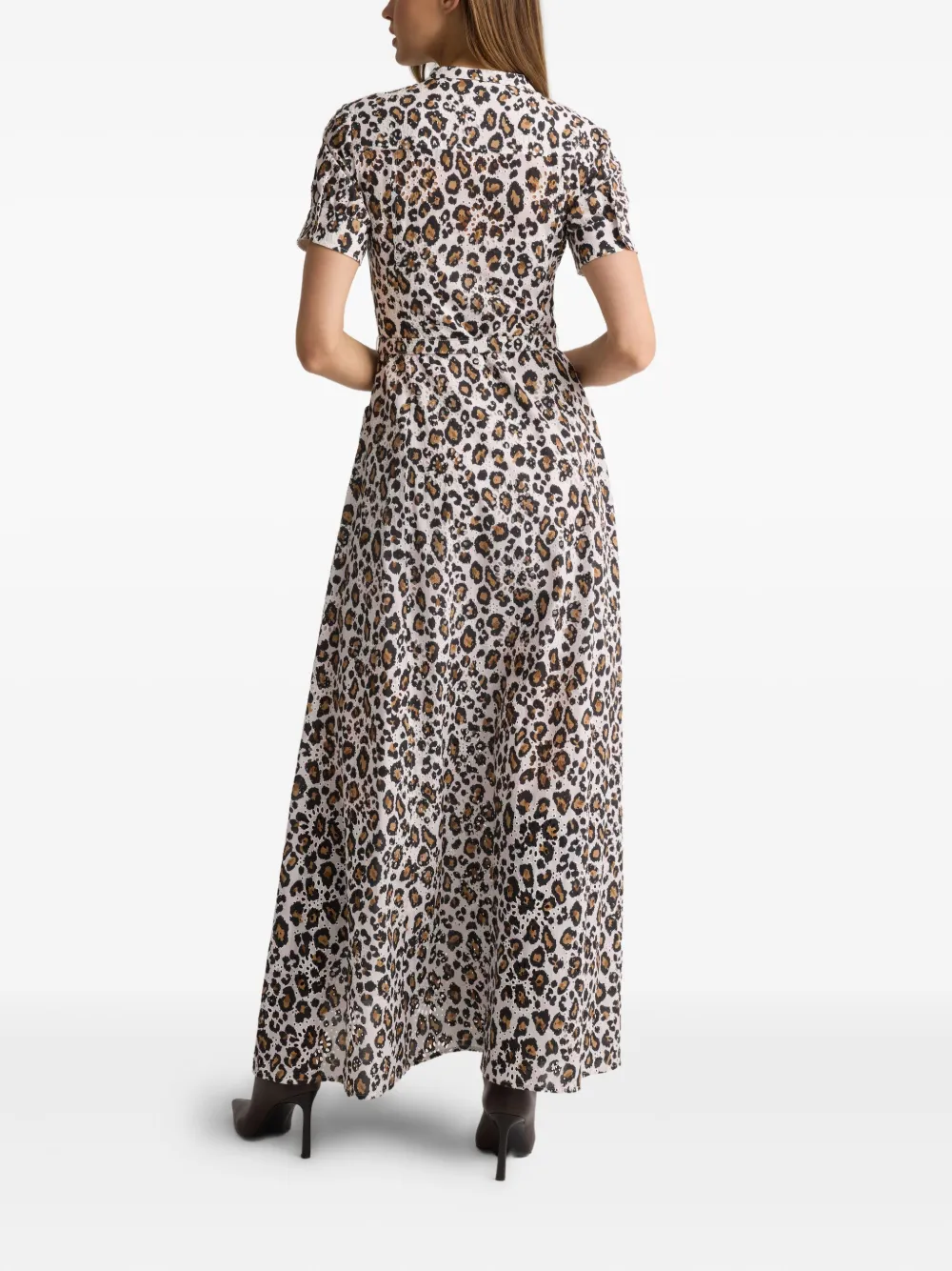 St John Leopard-print Dress In Multi