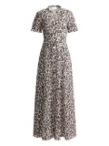 St. John leopard-print dress - Brown