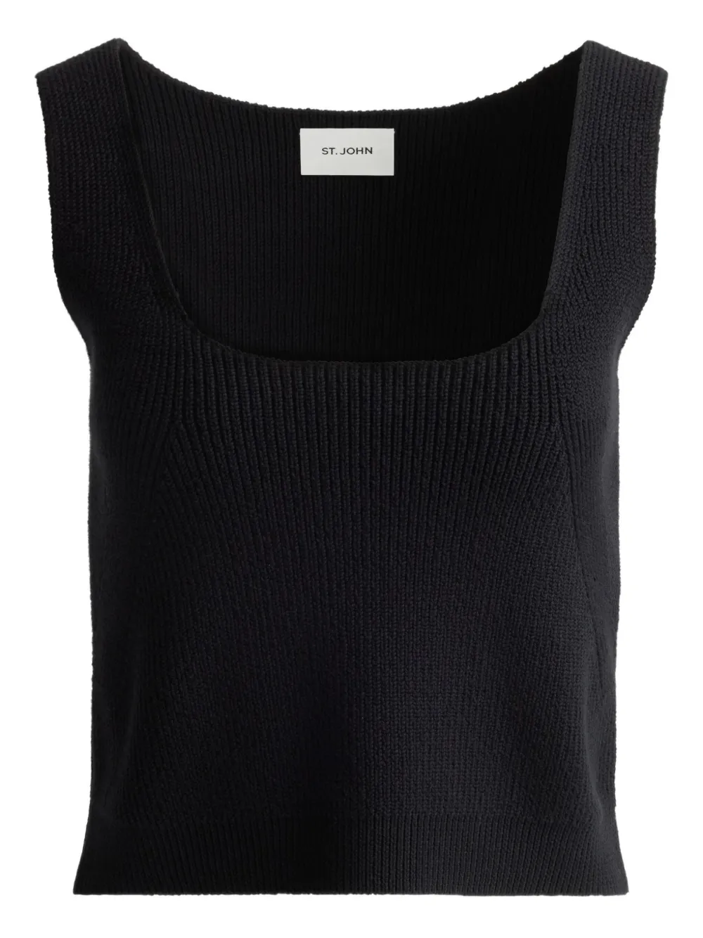 St. John ribbed cotton top | Black | Image 1