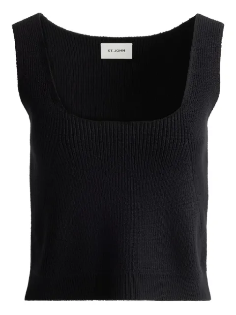 St. John ribbed cotton top