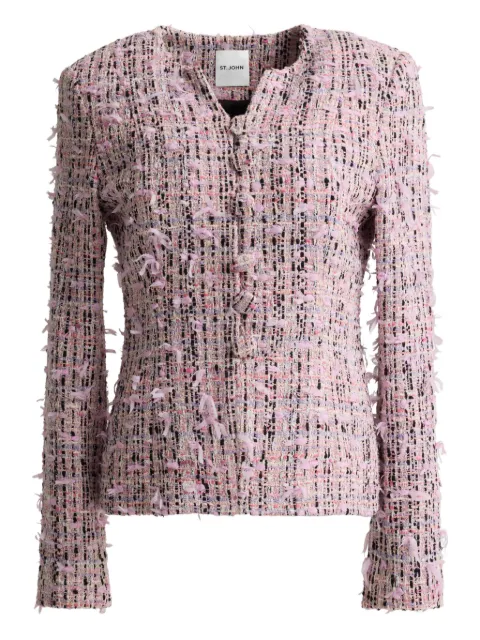 St. John Paper Eyelash button tweed jacket