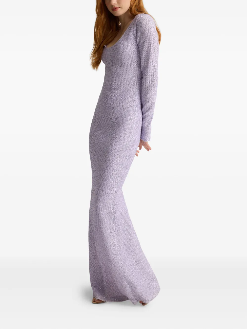 St. John sequin knit maxi dress | Purple | Image 1