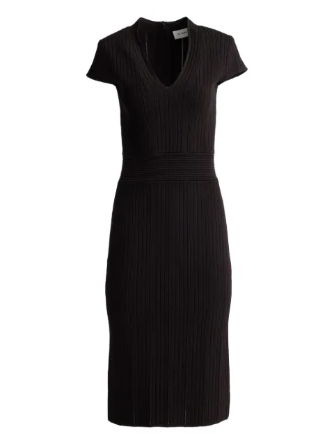 St. John V-neck midi dress
