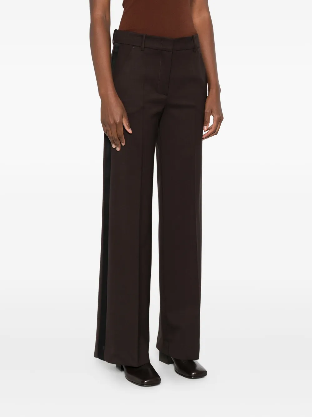 P.A.R.O.S.H. Broek met zijstreep Bruin