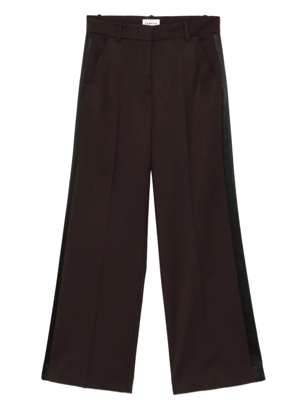 P.A.R.O.S.H. side-stripe trousers | Brown | Image 1