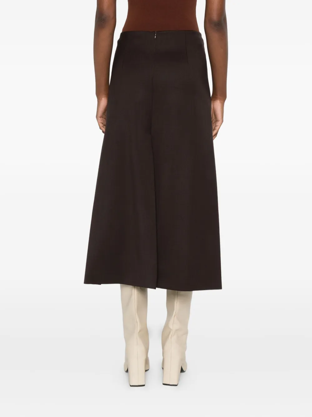 P.a.r.o.s.h Side-split Skirt In Black