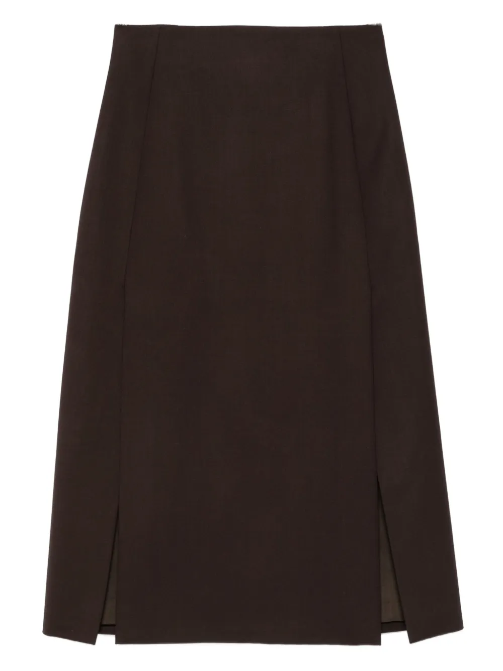 P.A.R.O.S.H. side-split skirt | Brown | Image 1