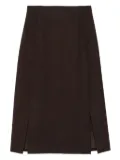 P.A.R.O.S.H. side-split skirt - Brown