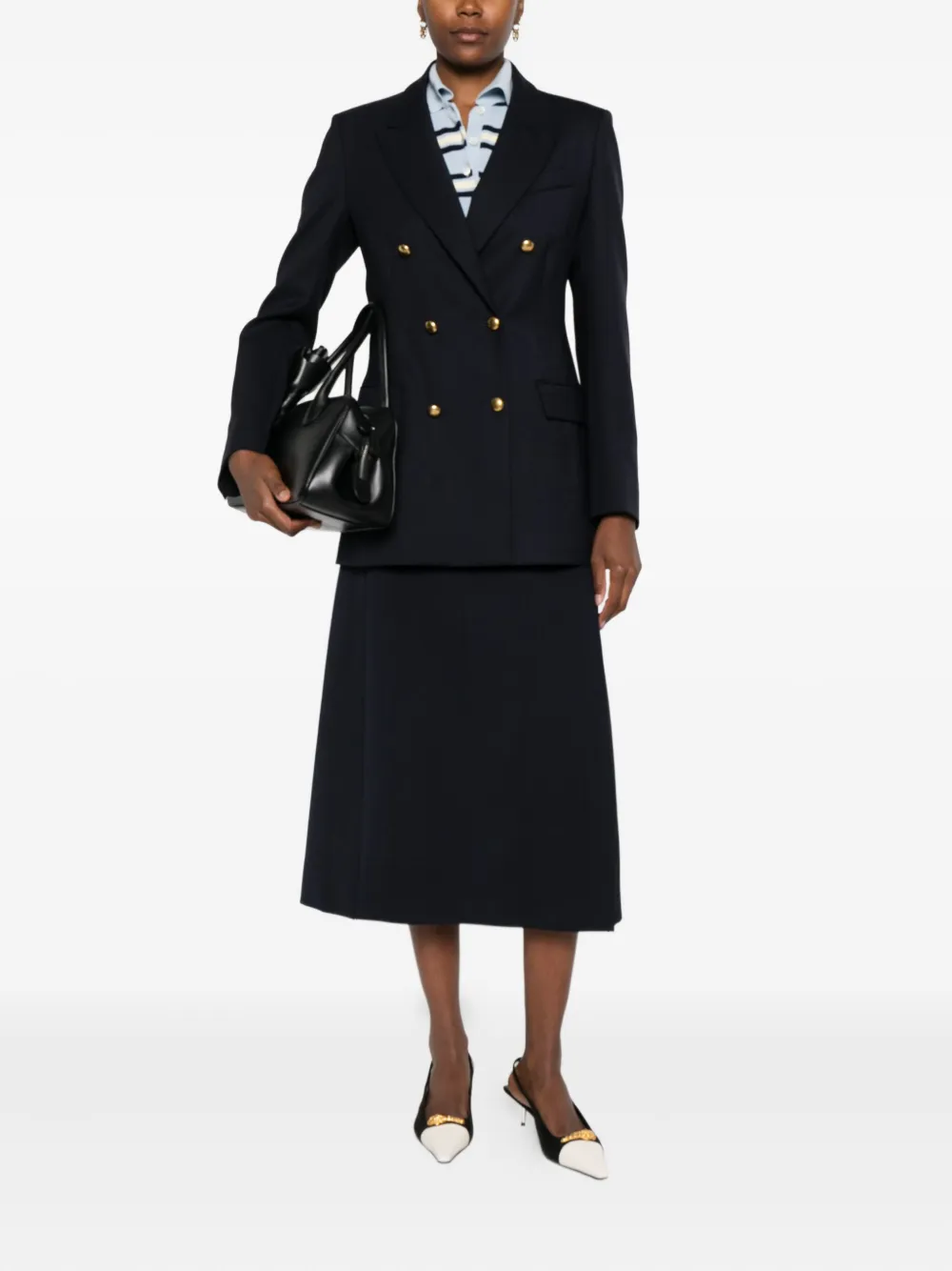 P.A.R.O.S.H. side-split skirt - Blauw